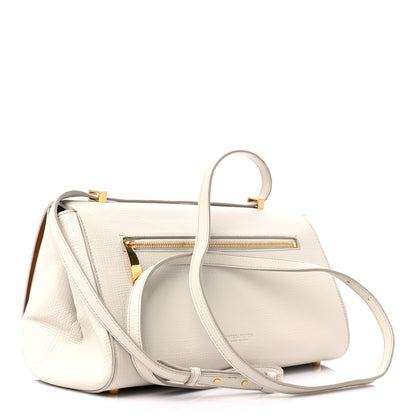 Bottega Veneta Calfskin BV Angle Shoulder Bag Off White 3 of 13