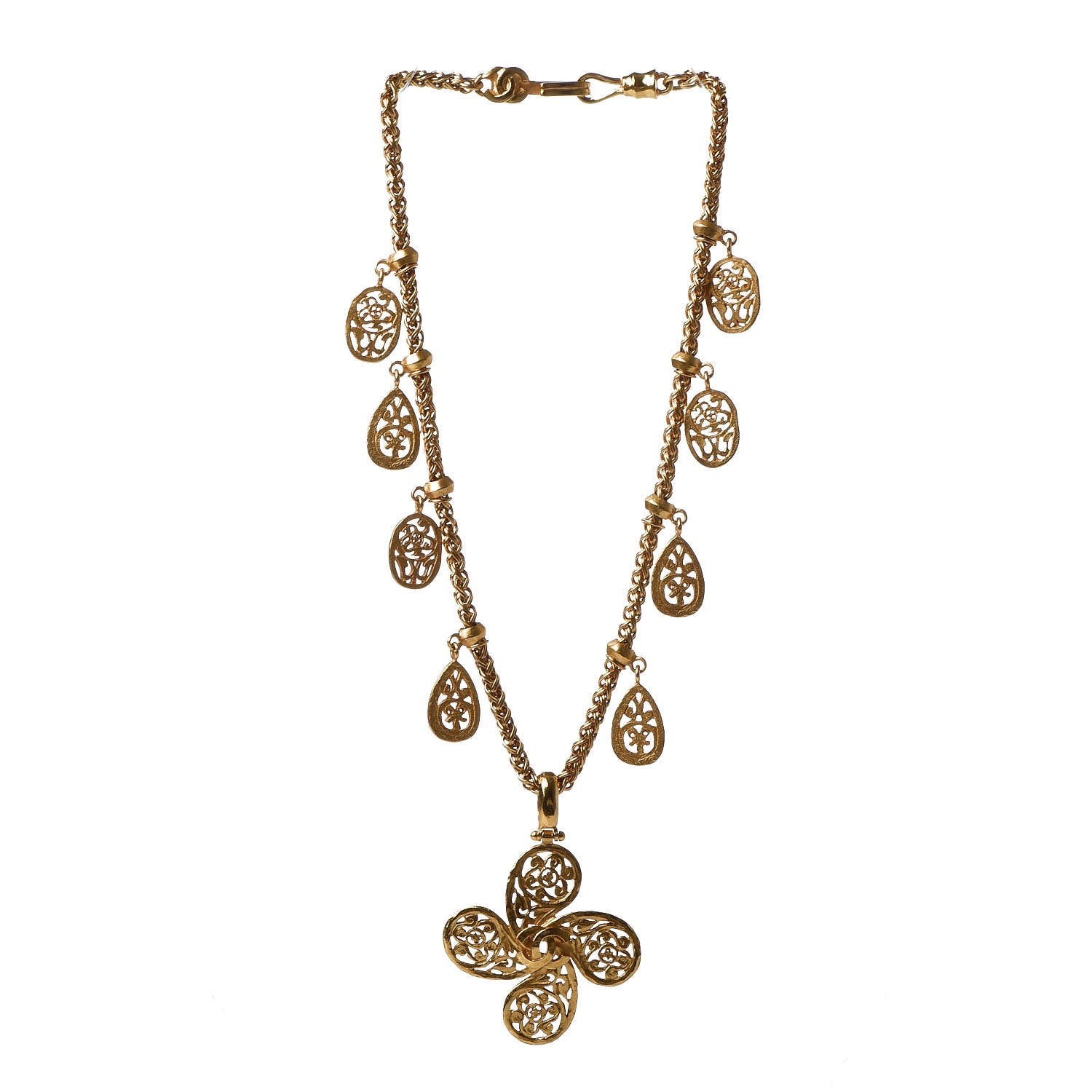 Chanel CC Medallions Necklace Gold 3 of 7