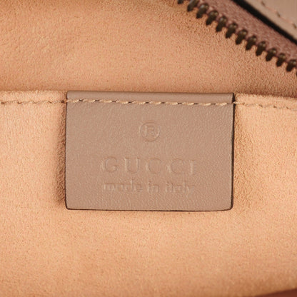 Gucci Calfskin Matelasse Studded Small Pearly GG Marmont Chain Shoulder Bag Porcelain Rose 6 of 7