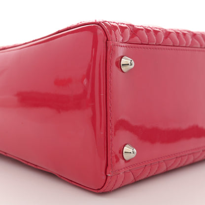 Christian Dior Patent Cannage Large Lady Dior Fuchsia 9 of 13