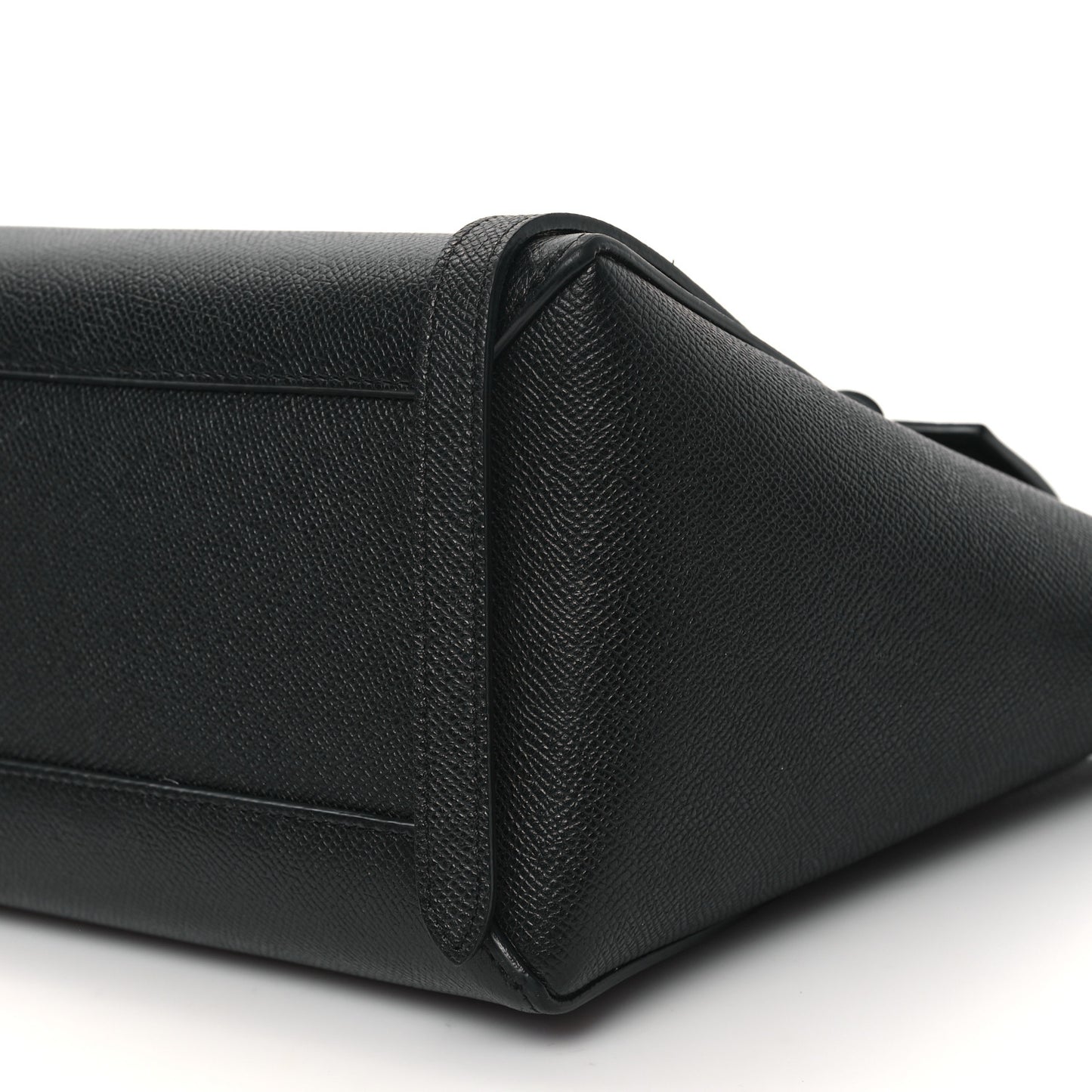 Grained Calfskin Micro Belt Bag Black