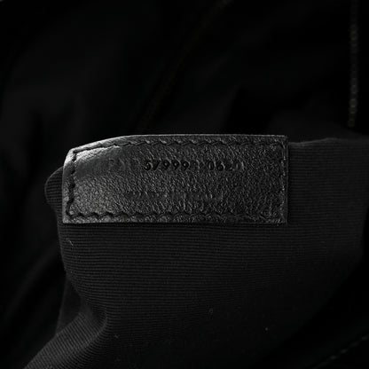 Saint Laurent Crinkled Calfskin Matelasse Monogram Medium Niki Shopper Tote Black 7 of 12