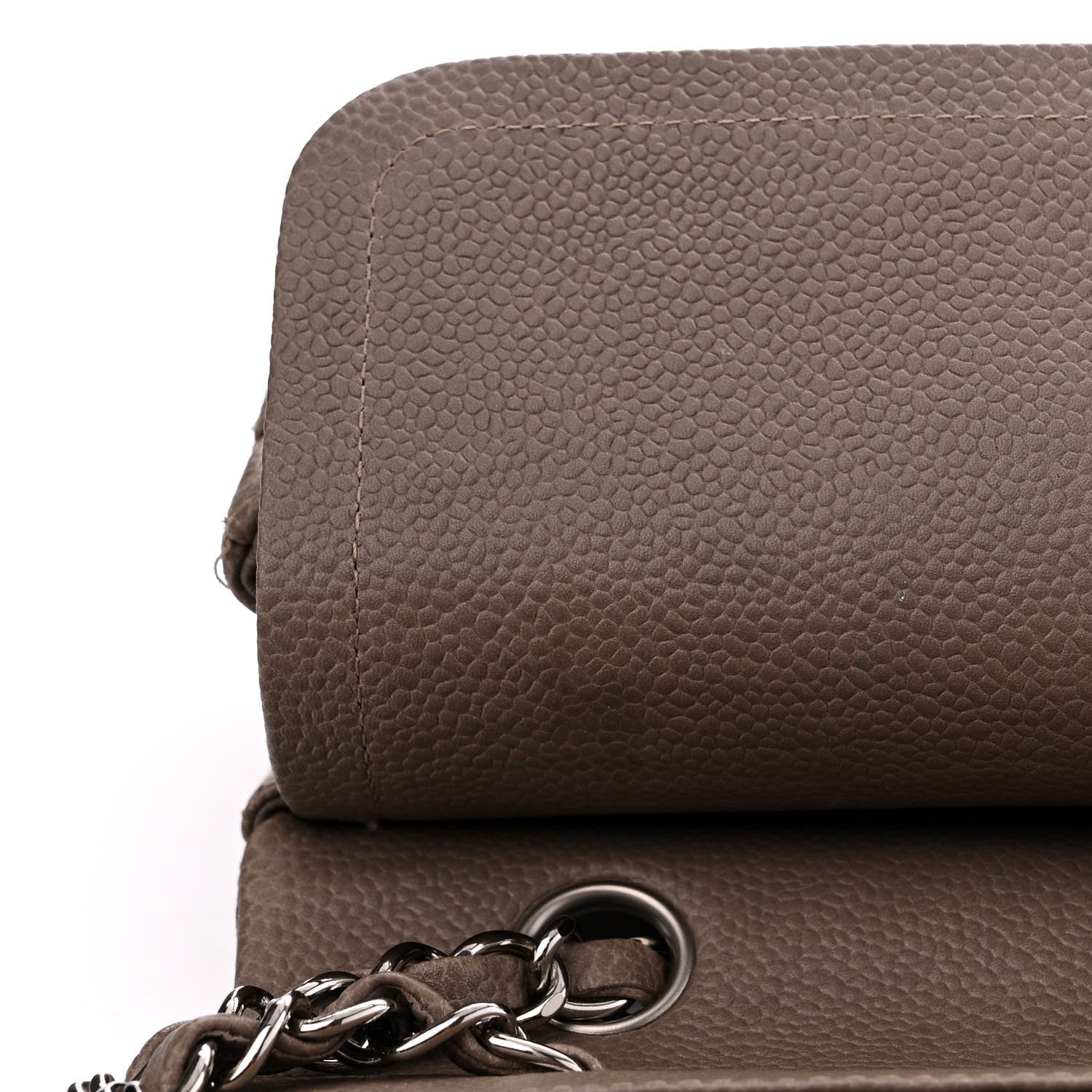 Chanel Caviar Quilted Medium Double Flap Grey 12 of 12