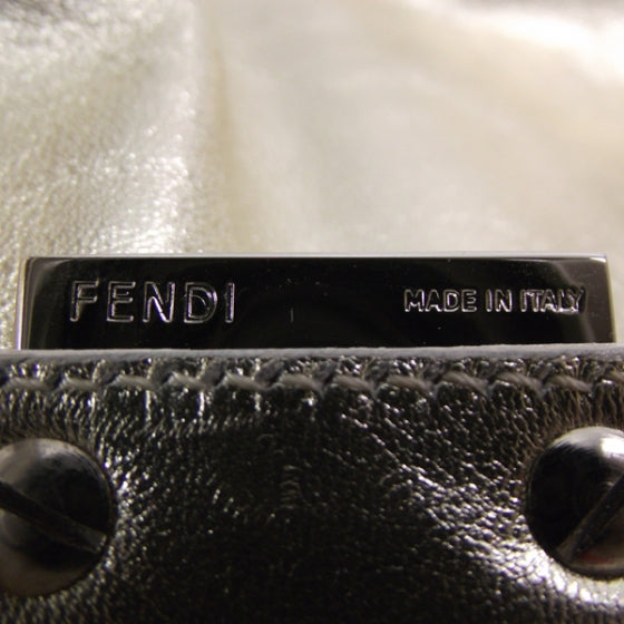 Metallic Calfskin Baguette Gold