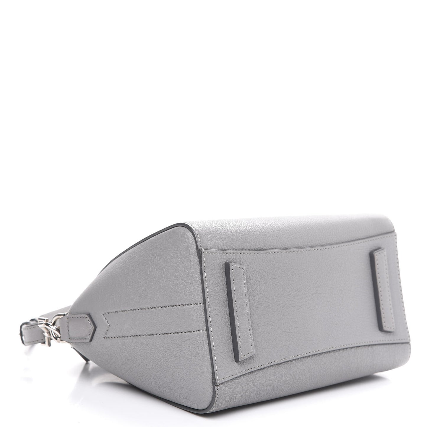 Sugar Goatskin Small Antigona Pearl Grey