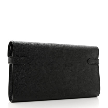 Hermes Epsom Kelly Longue Wallet Black 3 of 8