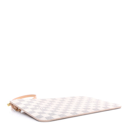 Louis Vuitton Damier Azur Neverfull MM GM Pochette Rose Ballerine 4 of 10
