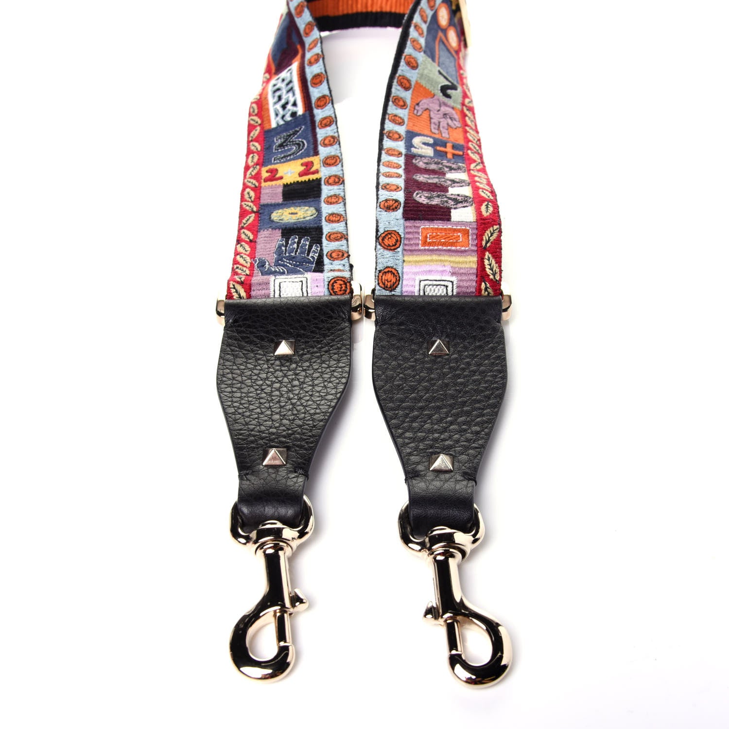 Valentino Garavani Canvas Counting Rockstud Guitar Strap Multicolor 3 of 9