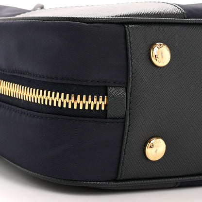 Prada Re-Nylon Saffiano Medium Re-Edition 1978 Two Handle Bag Bleu 9 of 11