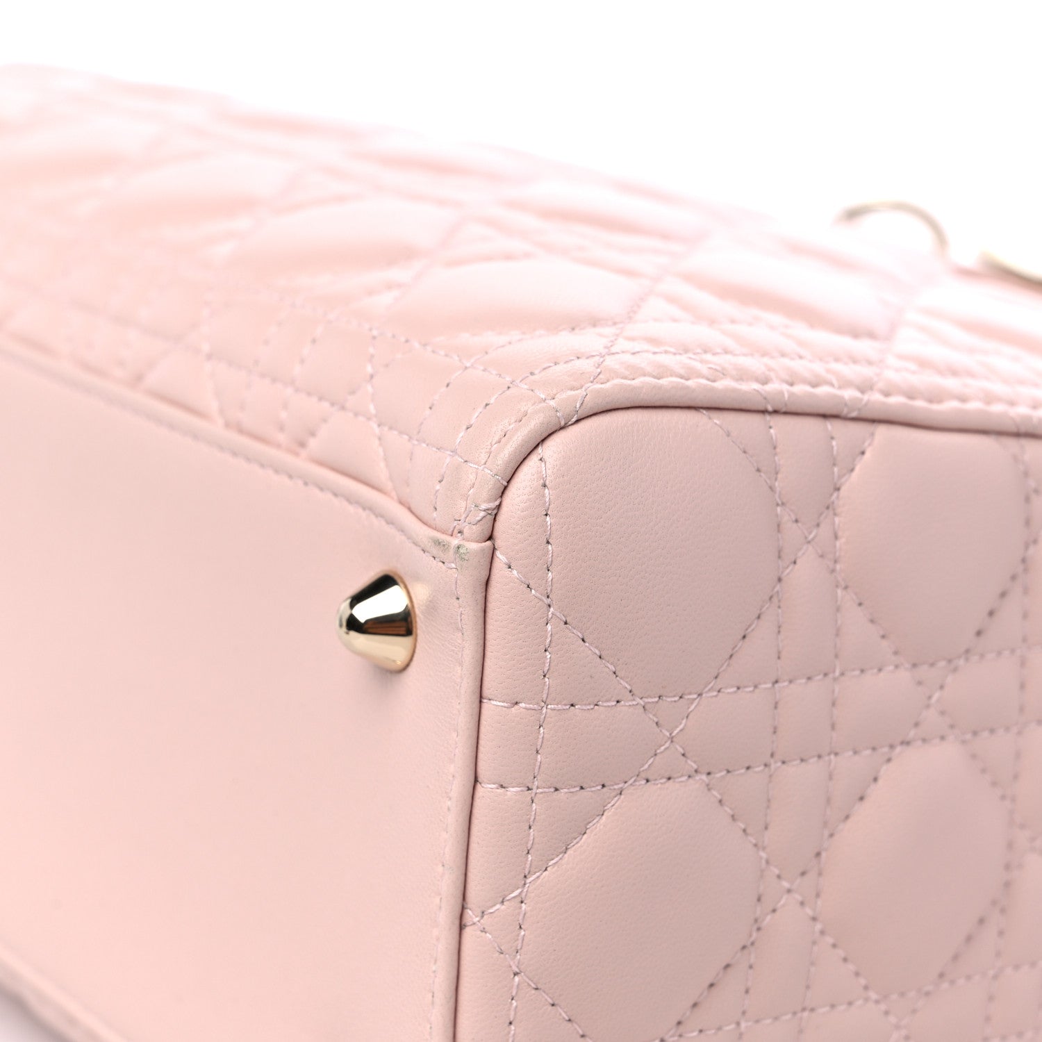 Christian Dior Lambskin Cannage Large Lady Dior Light Pink 9 of 12