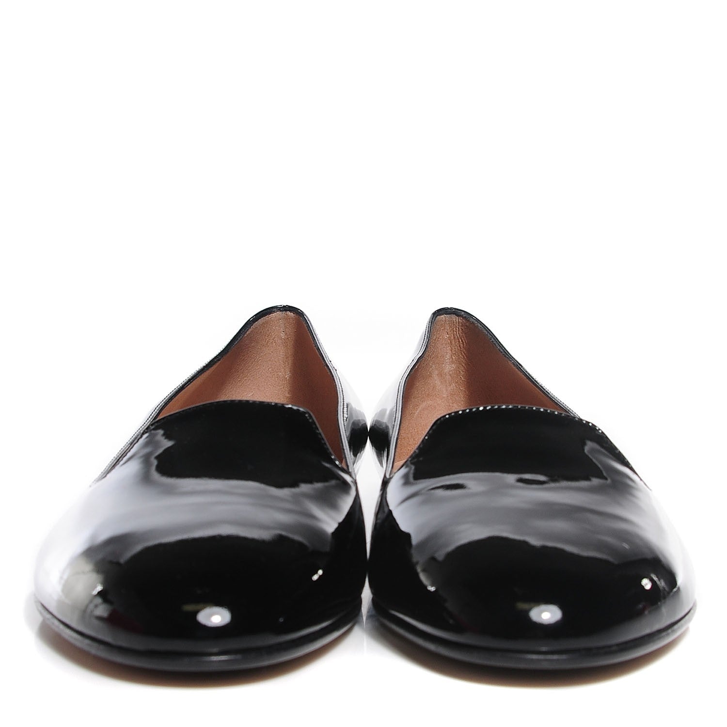 Valentino Garavani Patent Loafer Flats 35.5 Black 2 of 8