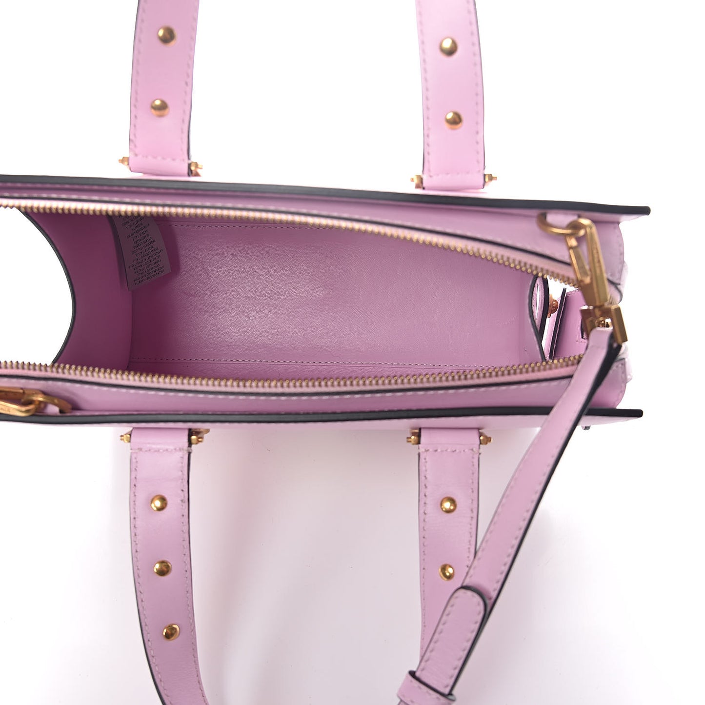 Calfskin Medusa Stud Tribute Tote Pink