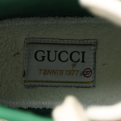 Gucci X LIBERTY OF LONDON Canvas Web Tracy Print Womens 1977 Tennis High Top Sneakers 37 Mint Peach Mystic White 6 of 7