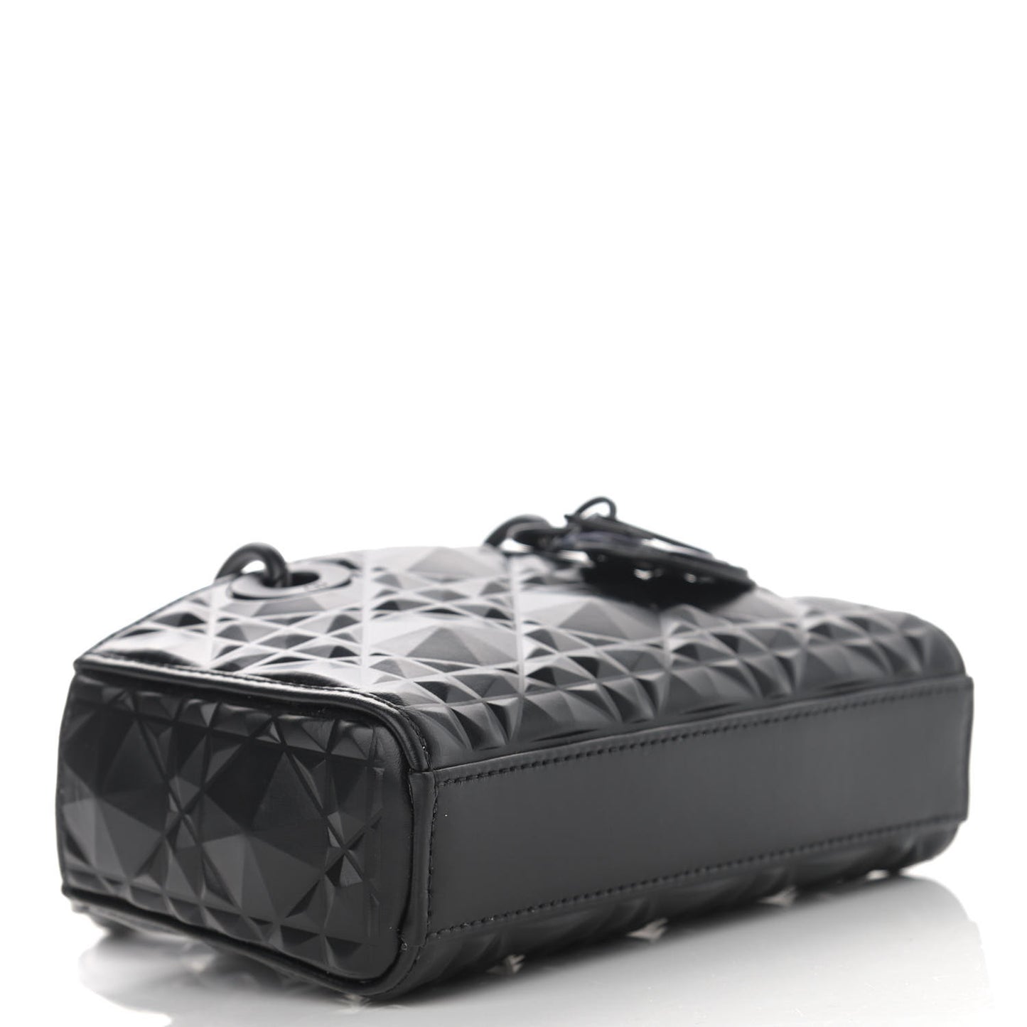 Calfskin Cannage Diamond Micro Lady D-Joy Black
