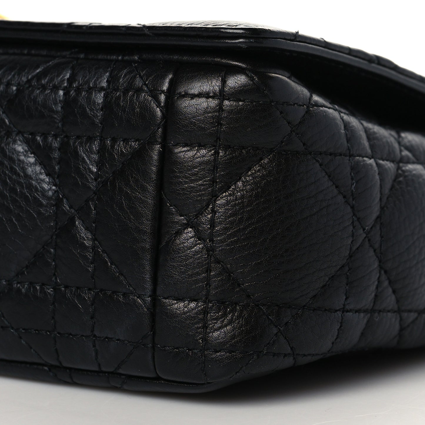 Calfskin Cannage Small Caro Bag Black