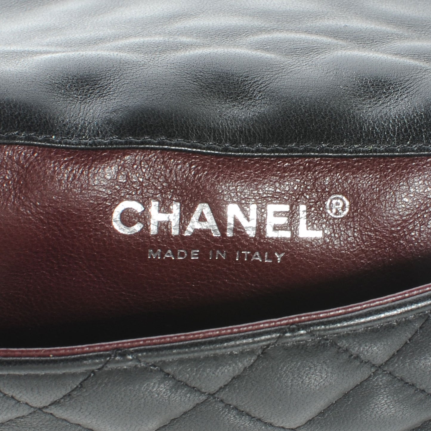Lambskin Quilted Mini Flap Black