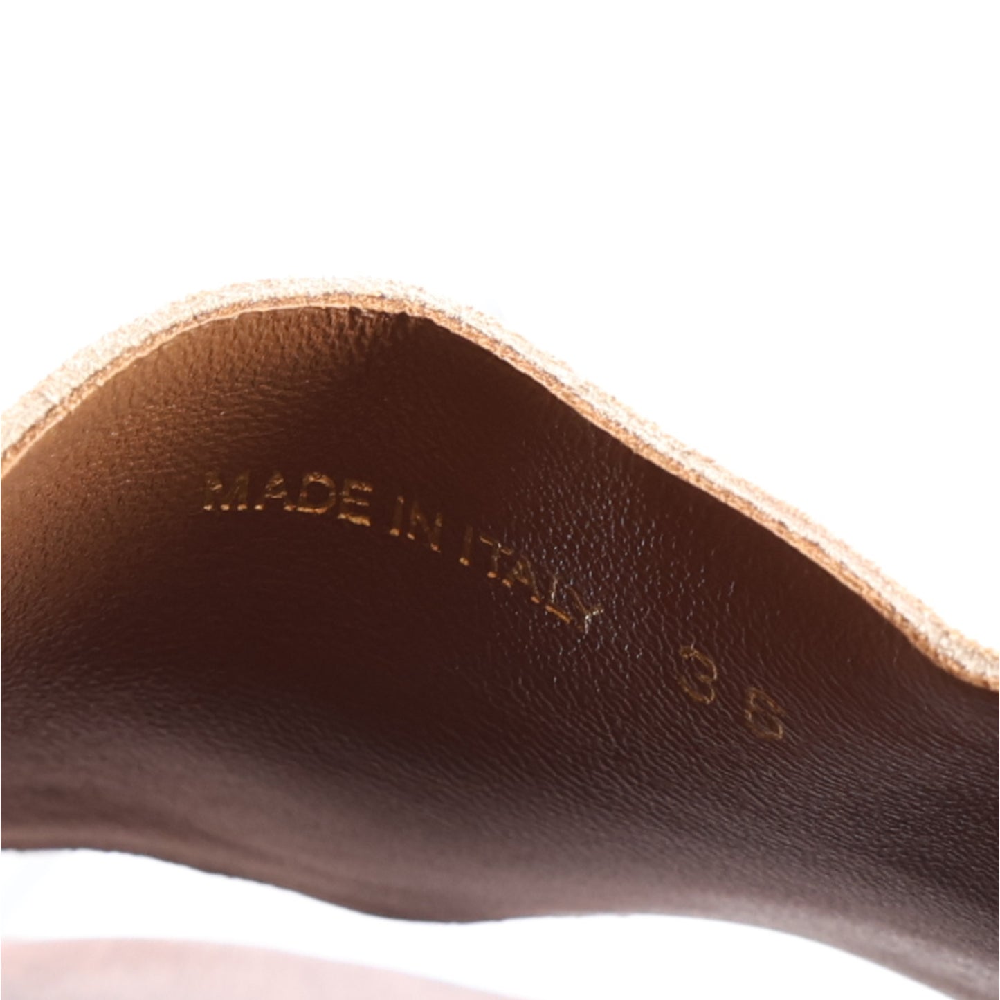 Suede Logo Slide Clogs 36 Cannella