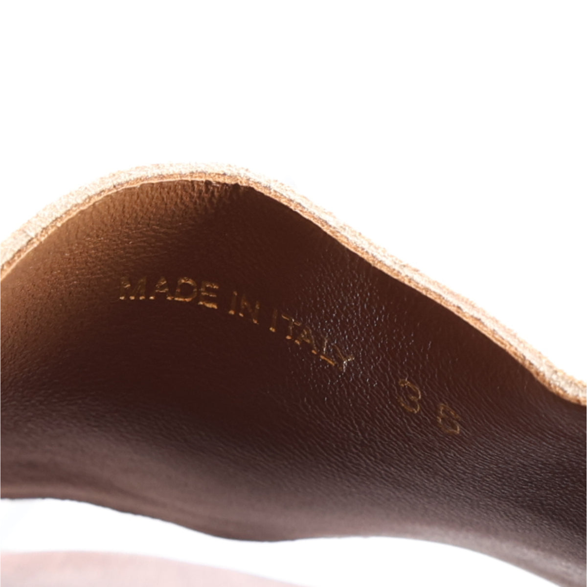 Miu Miu Suede Logo Slide Clogs 36 Cannella 10 of 10