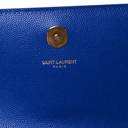 Saint Laurent Grain De Poudre Small Classic Monogram Kate Satchel Electric Blue 6 of 13