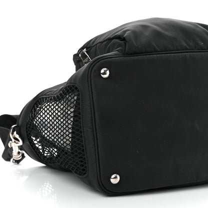 Prada Tessuto Nylon Saffiano Pet Bag Black 7 of 9