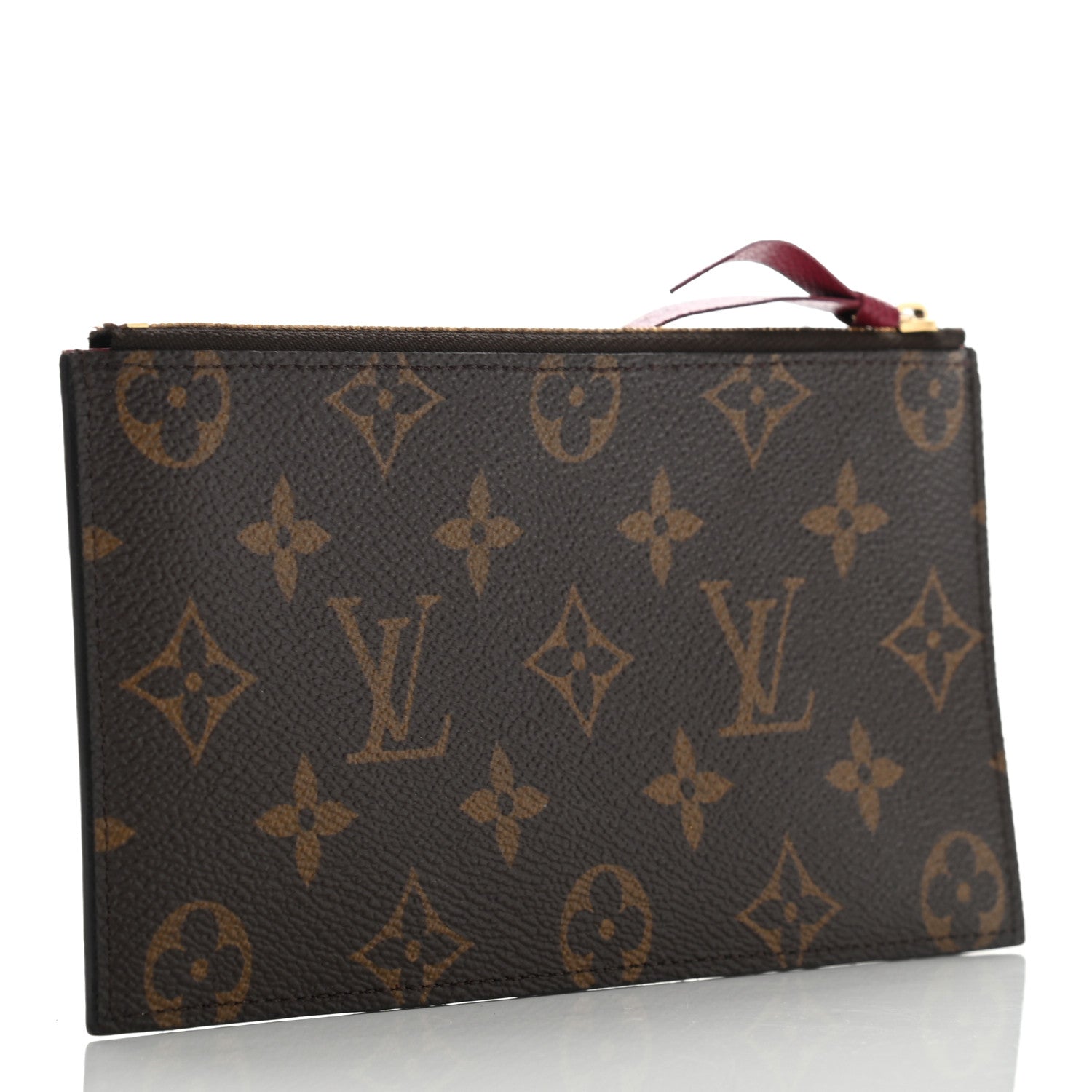 Louis Vuitton Monogram Felicie Chain Wallet Zippered Insert Fuchsia 3 of 9