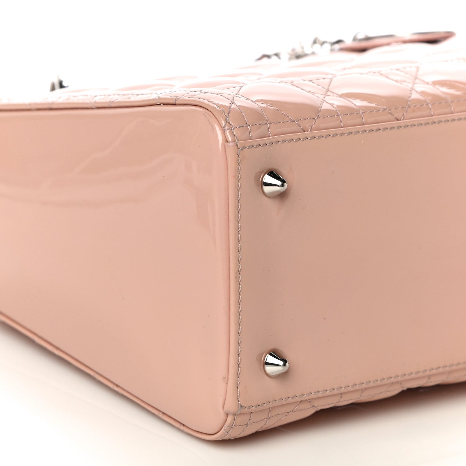 Christian Dior Patent Cannage Medium Lady Dior Light Pink 7 of 13
