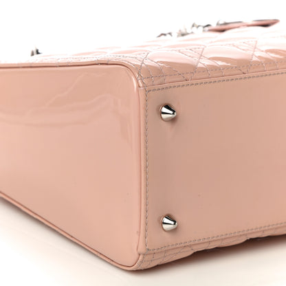 Christian Dior Patent Cannage Medium Lady Dior Light Pink 7 of 13