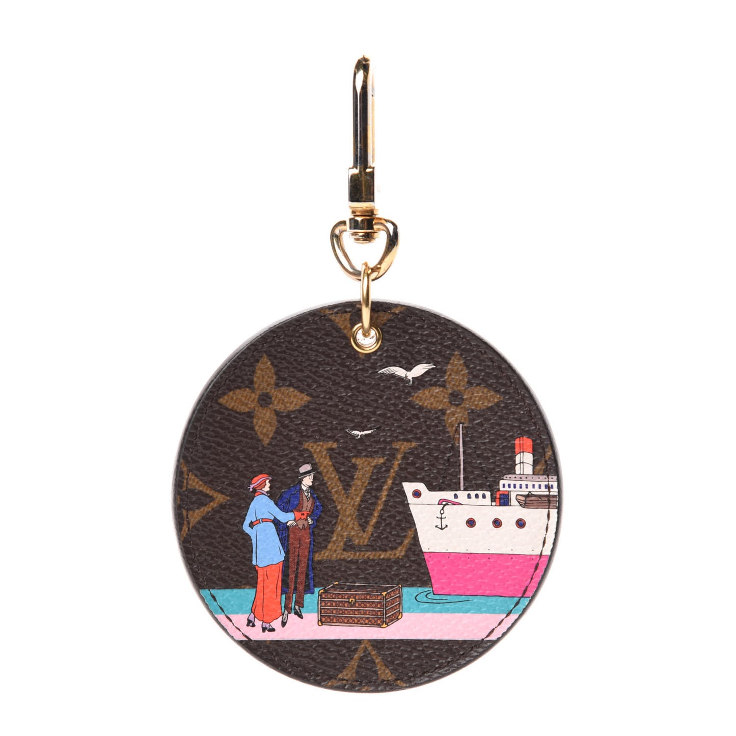 Monogram 2016 Christmas Animation Bag Charm Key Ring