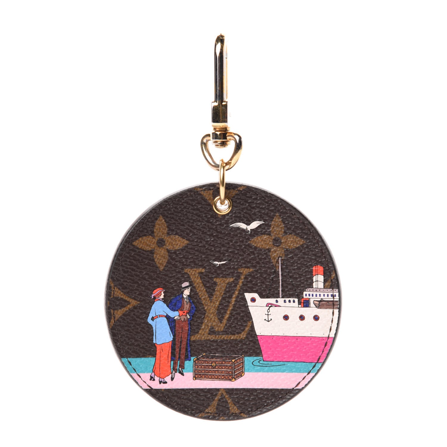 Louis Vuitton Monogram 2016 Christmas Animation Bag Charm Key Ring 1 of 4