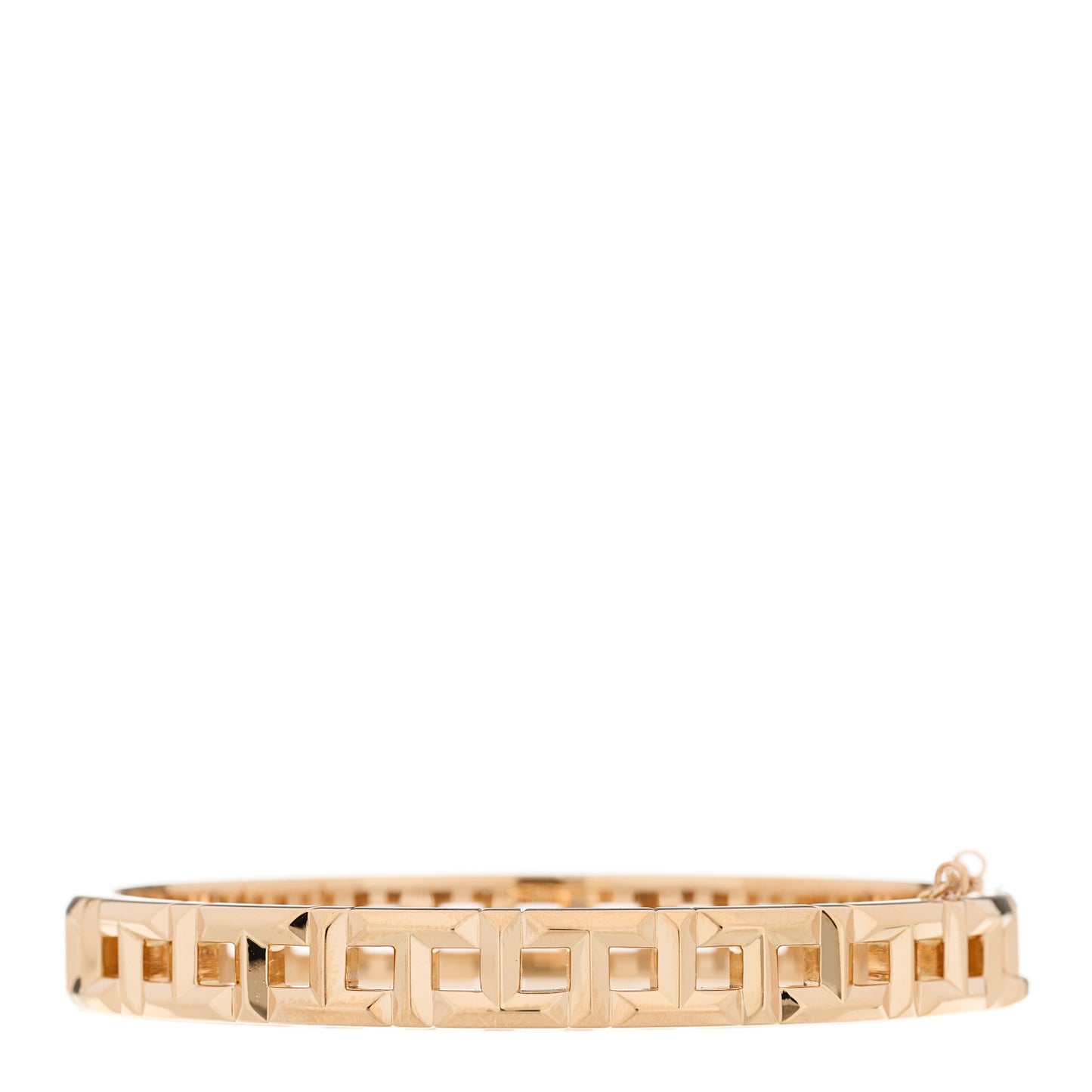 18K Rose Gold Narrow T True Hinged Bangle Bracelet