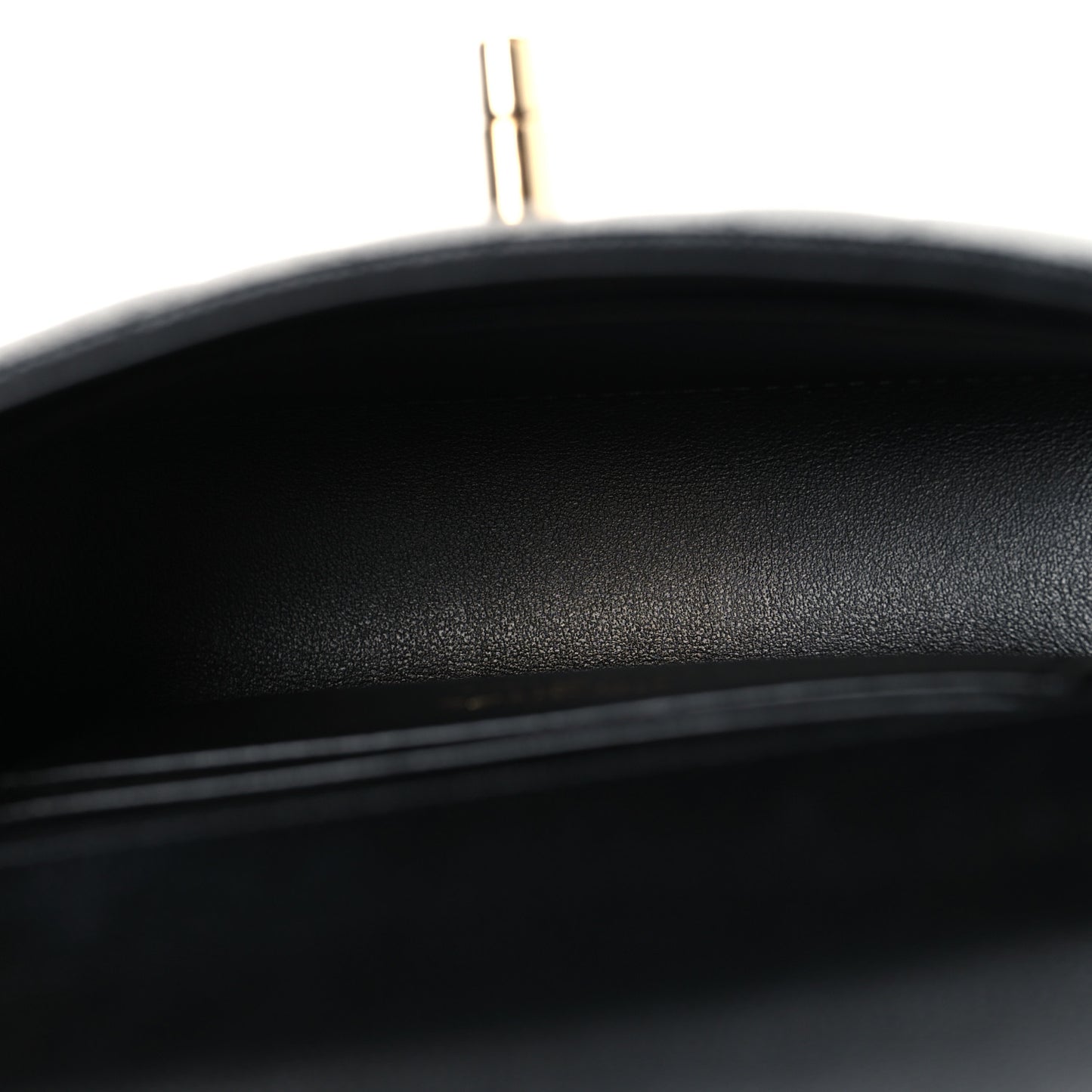 Caviar Quilted Coco Handle Clutch With Chain Black