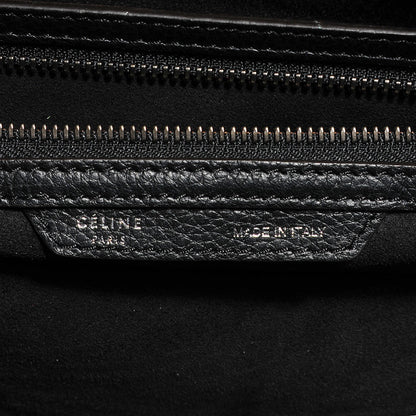 Celine Drummed Calfskin Mini Luggage Black 7 of 8