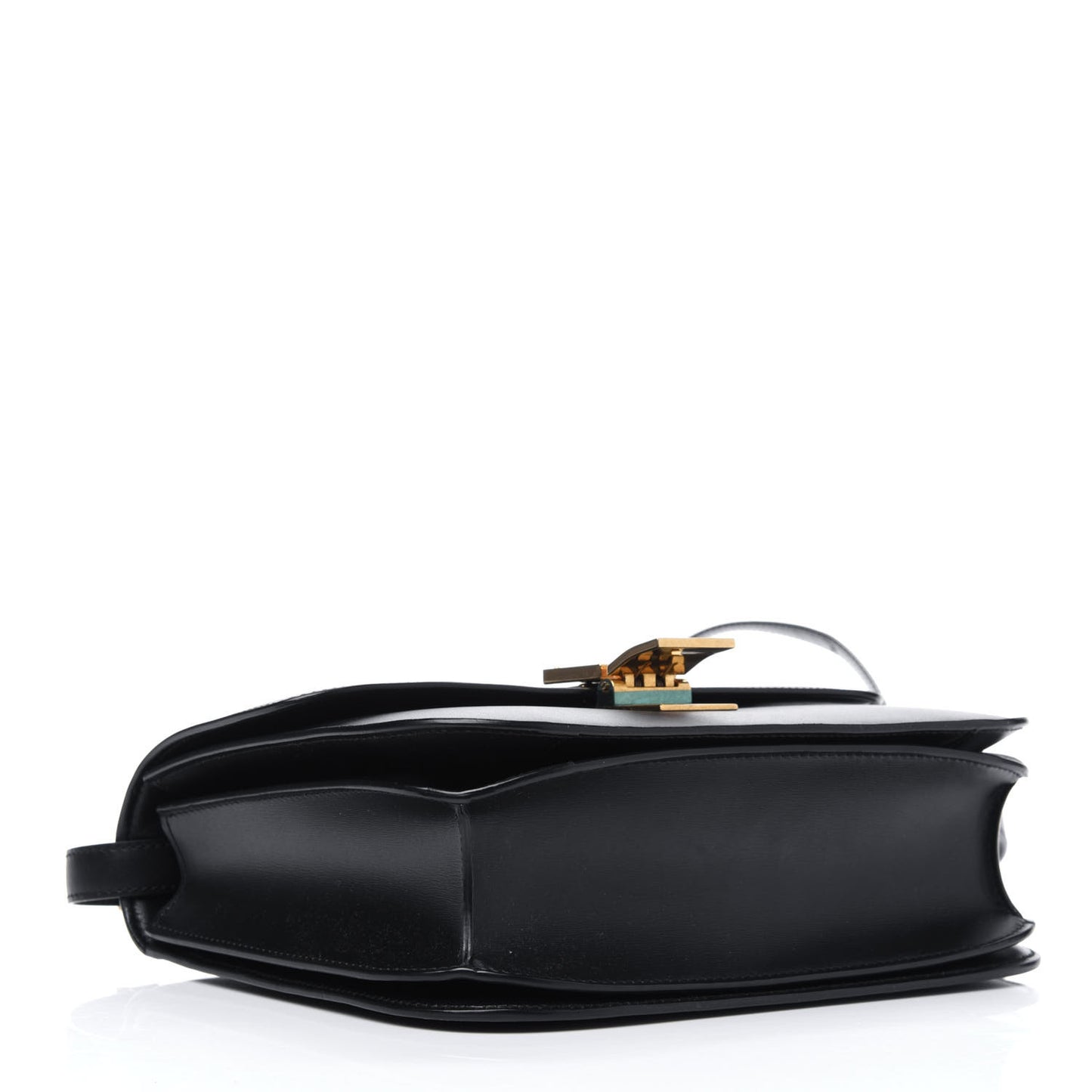 Box Calfskin Medium Classic Box Flap Bag Black