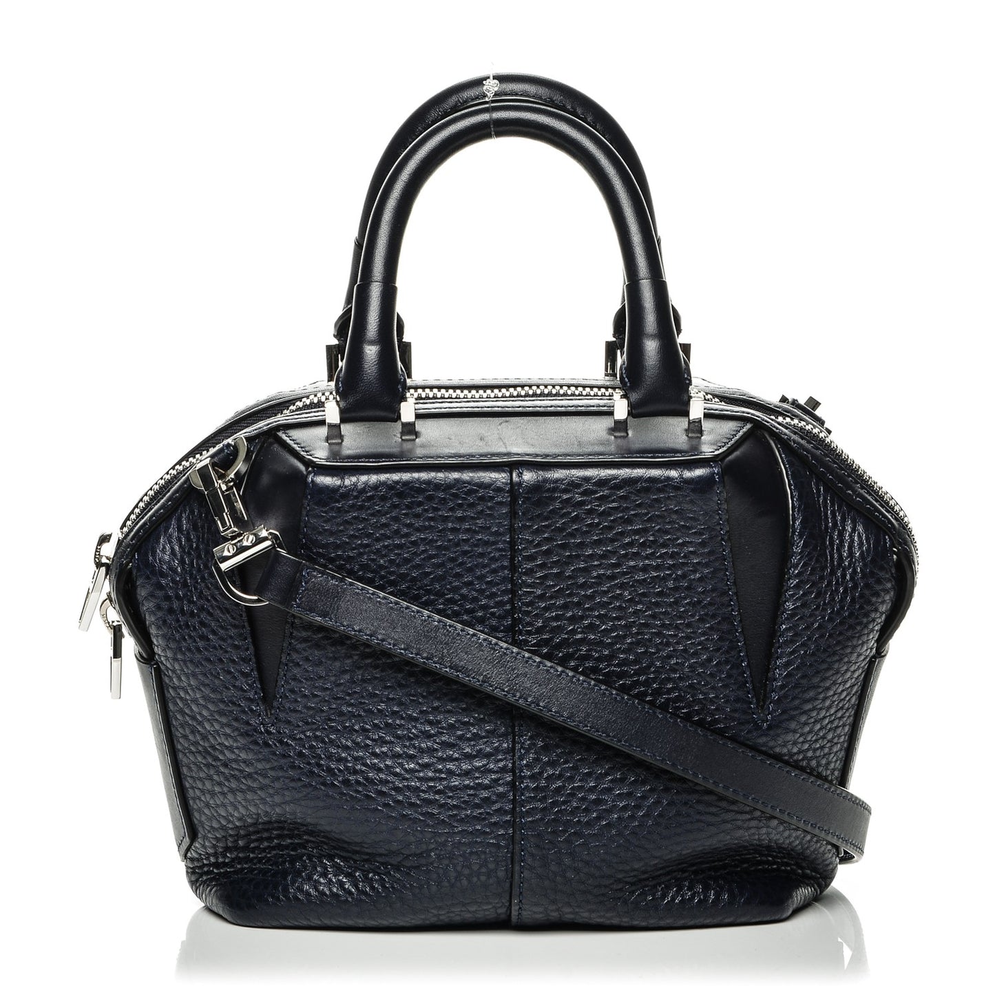 Pebbled Calfskin Mini Emile Navy