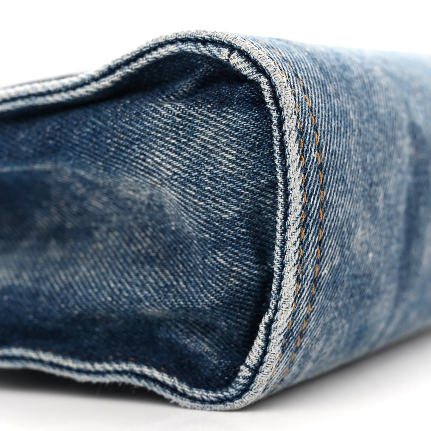 Denim Small Shopping Bag Blue