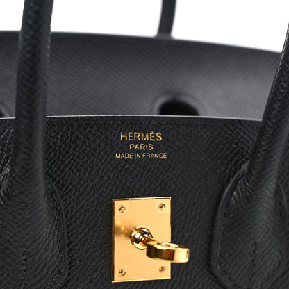 Hermes Epsom Birkin Sellier 25 Black 6 of 8