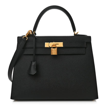 Hermes Epsom Kelly Sellier 28 Black 1 of 11
