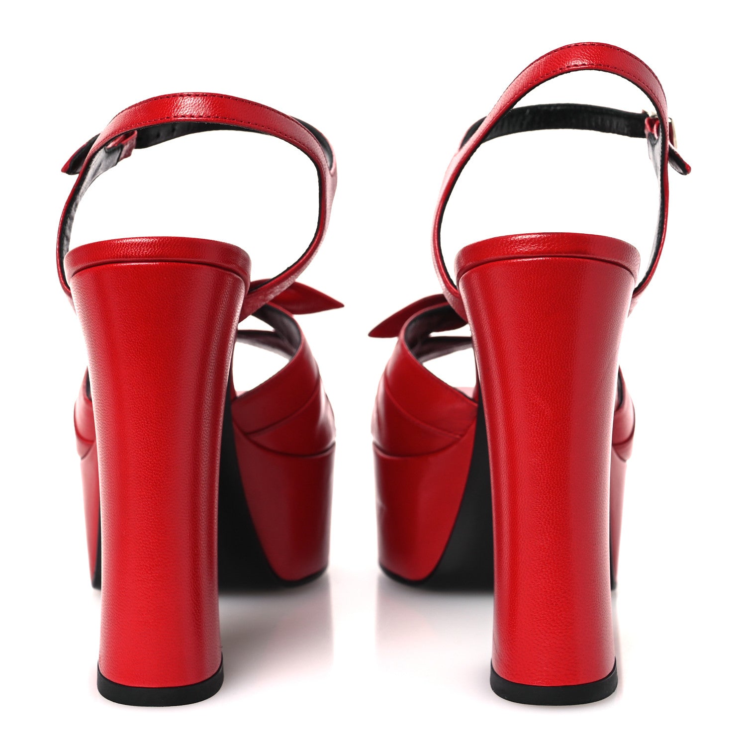 Saint Laurent Goatskin Candy 80 Platform Sandals 39.5 New Red 6 of 12