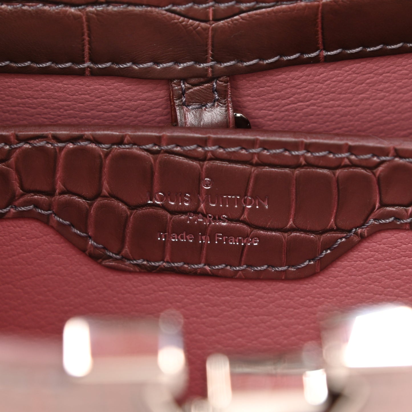 Crocodile Ombre Mini Capucines Pink