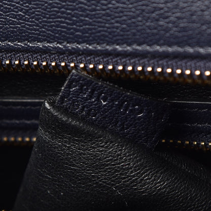 Celine Goatskin Mini Luggage Dark Blue Black 9 of 10