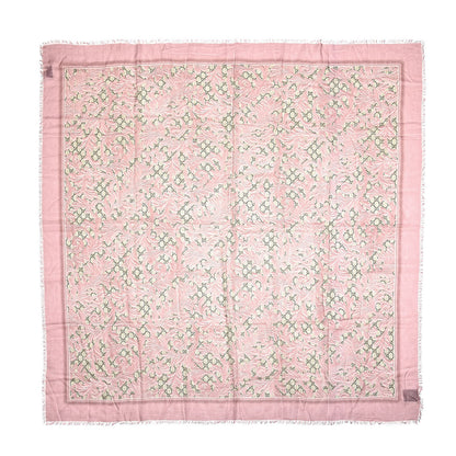 Gucci Modal Silk GG Monogram Big Arabesque Shawl Beige Pink 1 of 5