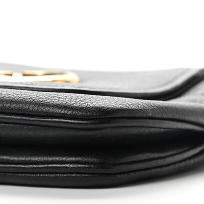 Gucci Pebbled Calfskin Small 1973 Chain Shoulder Bag Black 10 of 10