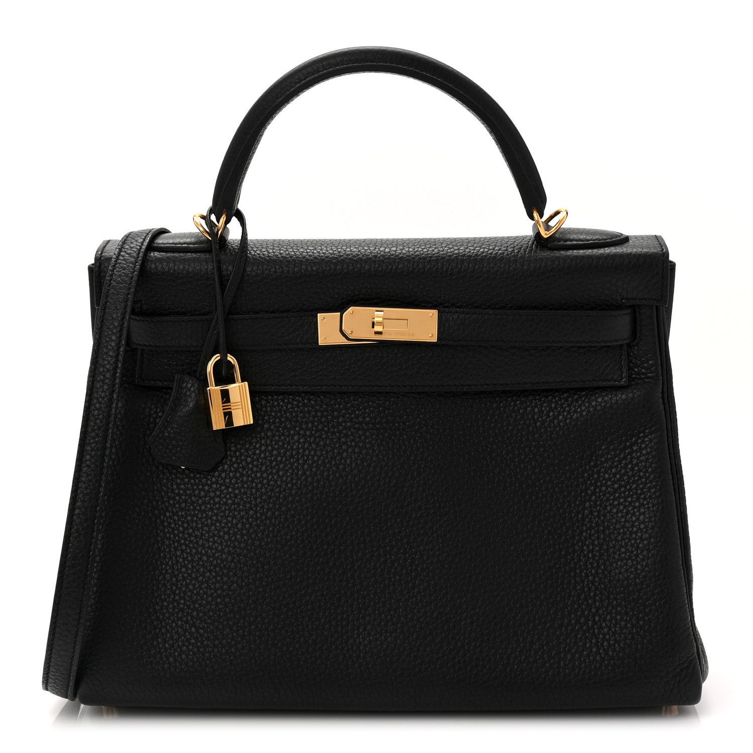 Hermes Taurillon Clemence Kelly Retourne 32 Black 1 of 11