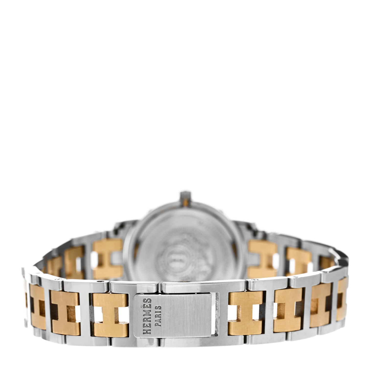 Hermes Stainless Steel 24mm Clipper Quartz Watch Gold 3 of 5