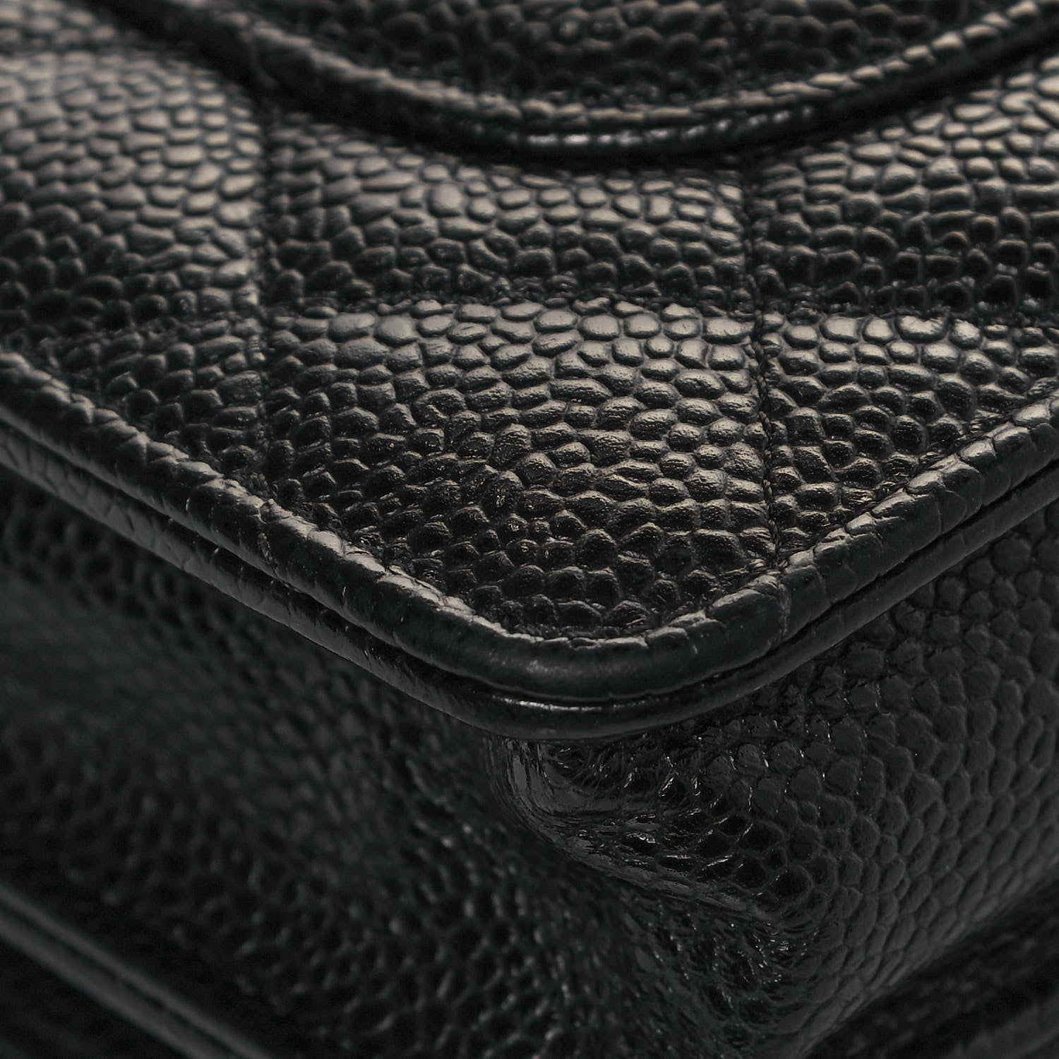 Chanel Caviar Quilted Wallet On Chain WOC Black 10 of 12
