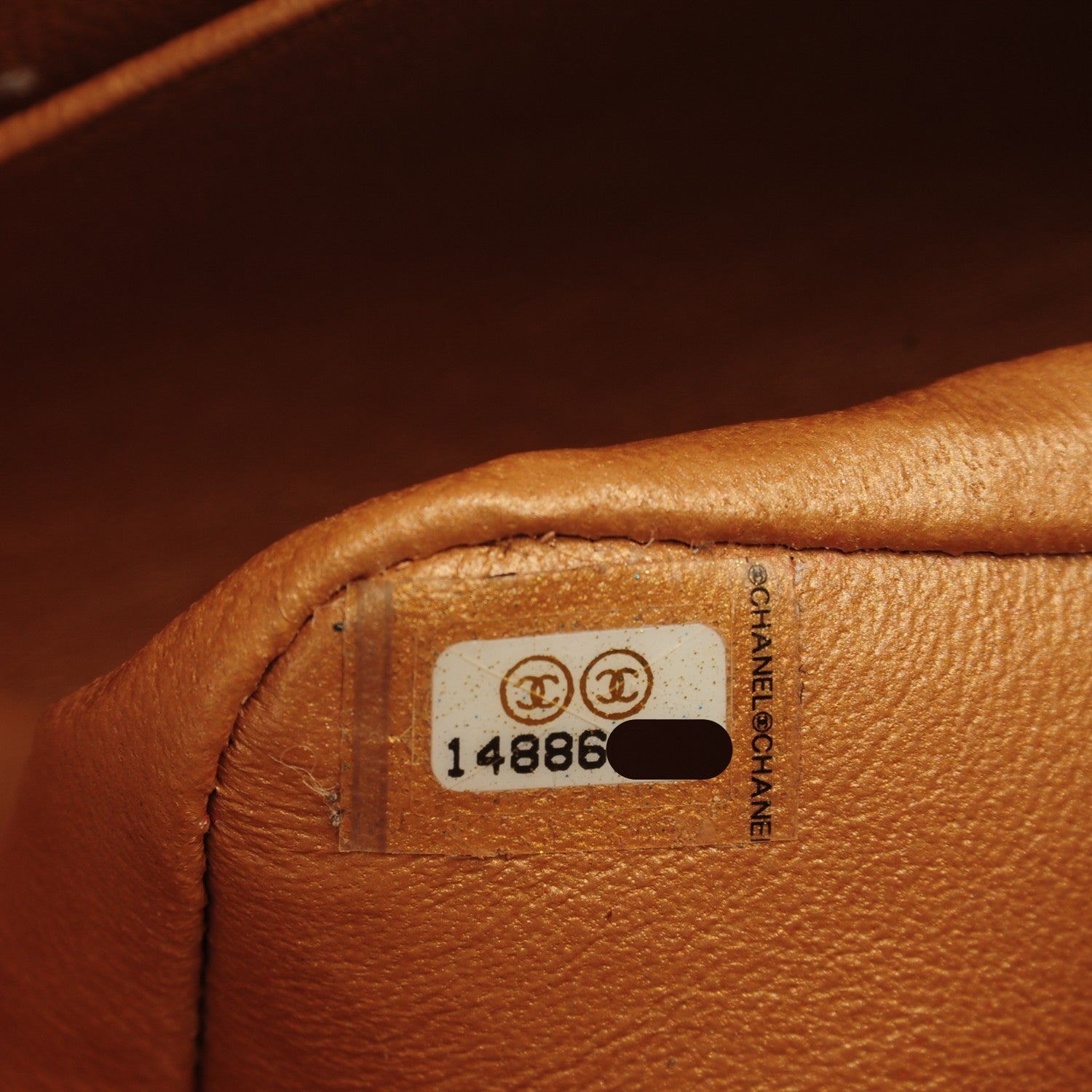 Chanel Metallic Caviar Quilted Jumbo Double Flap Copper 7 of 8