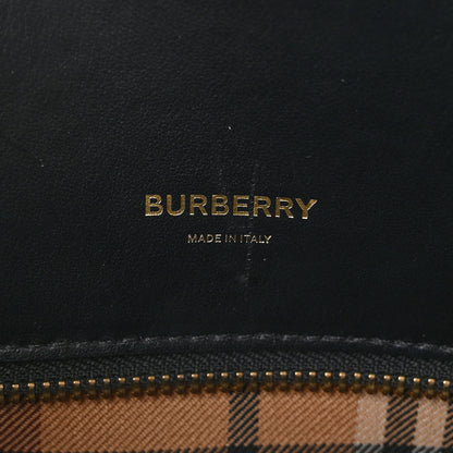 Burberry Wool Tartan Two Handle Title Bag Dark Green 6 of 9
