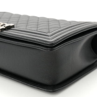 Chanel Caviar Quilted New Medium Boy Flap Black 10 of 10