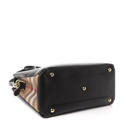 Burberry Derby Calfskin House Check Medium Camberley Black 4 of 12