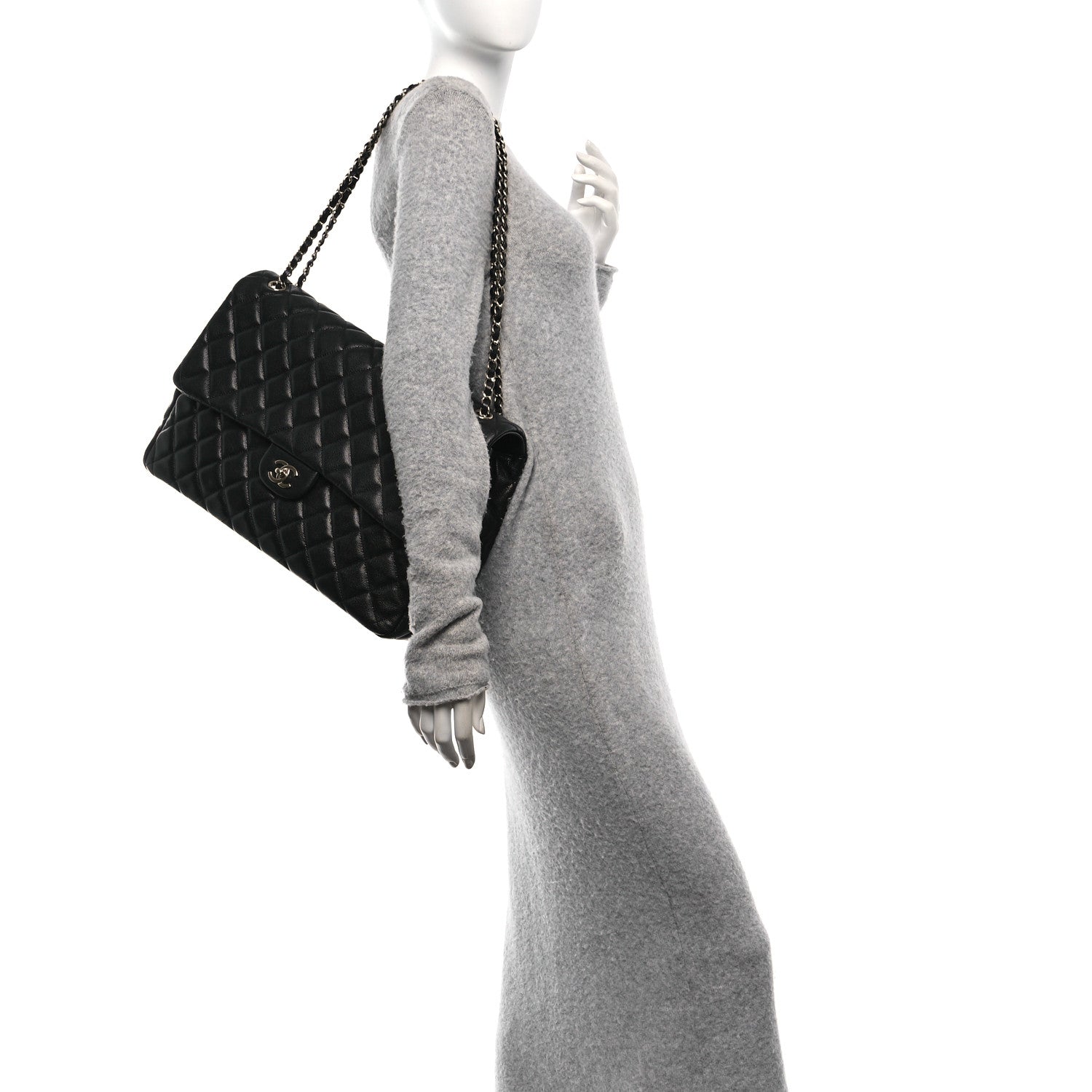 Chanel Caviar Quilted XXL Travel Flap Bag Black 2 of 10